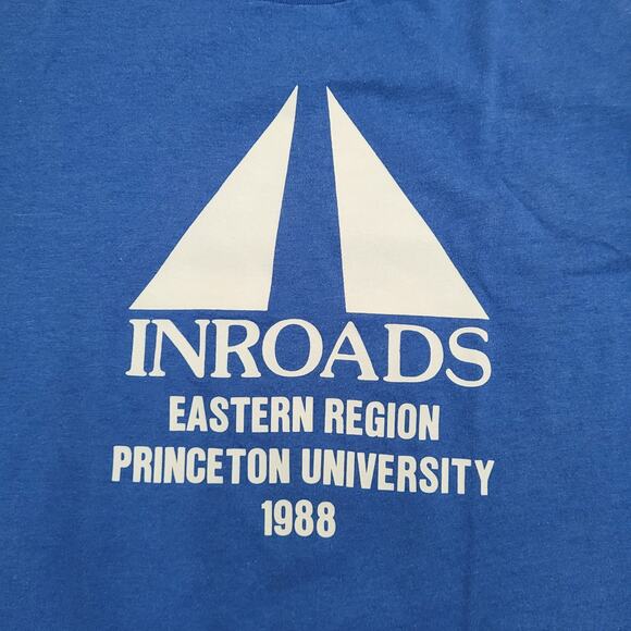 Vintage 80s Inroads Princeton University Shirt Medium 19x24 USA Made - Picture 3 of 14